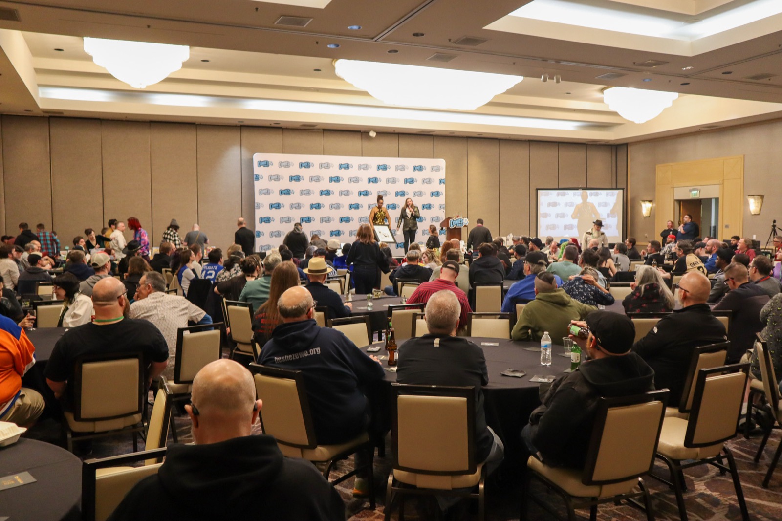 A full ballroom of retailers at the ComicsPRO Annual Conference