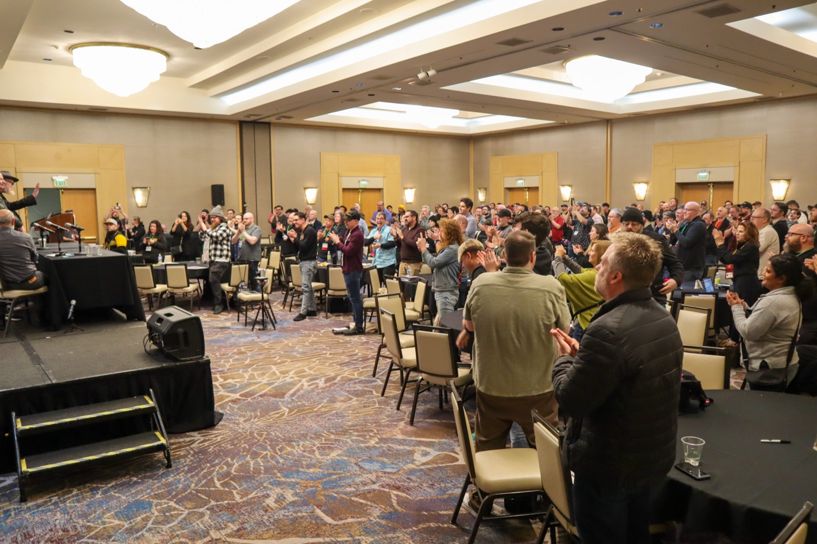 ComicsPRO members applauding at the Annual Conference